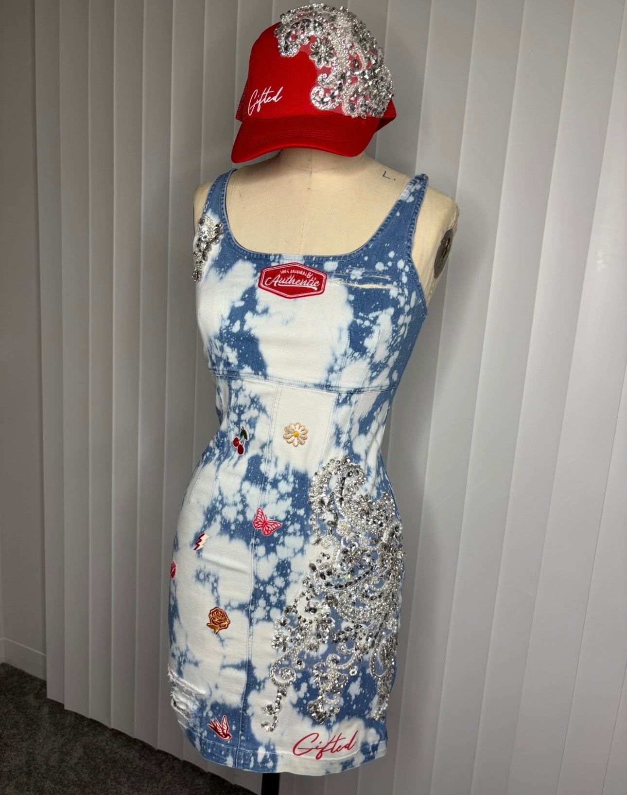 Denim dress set