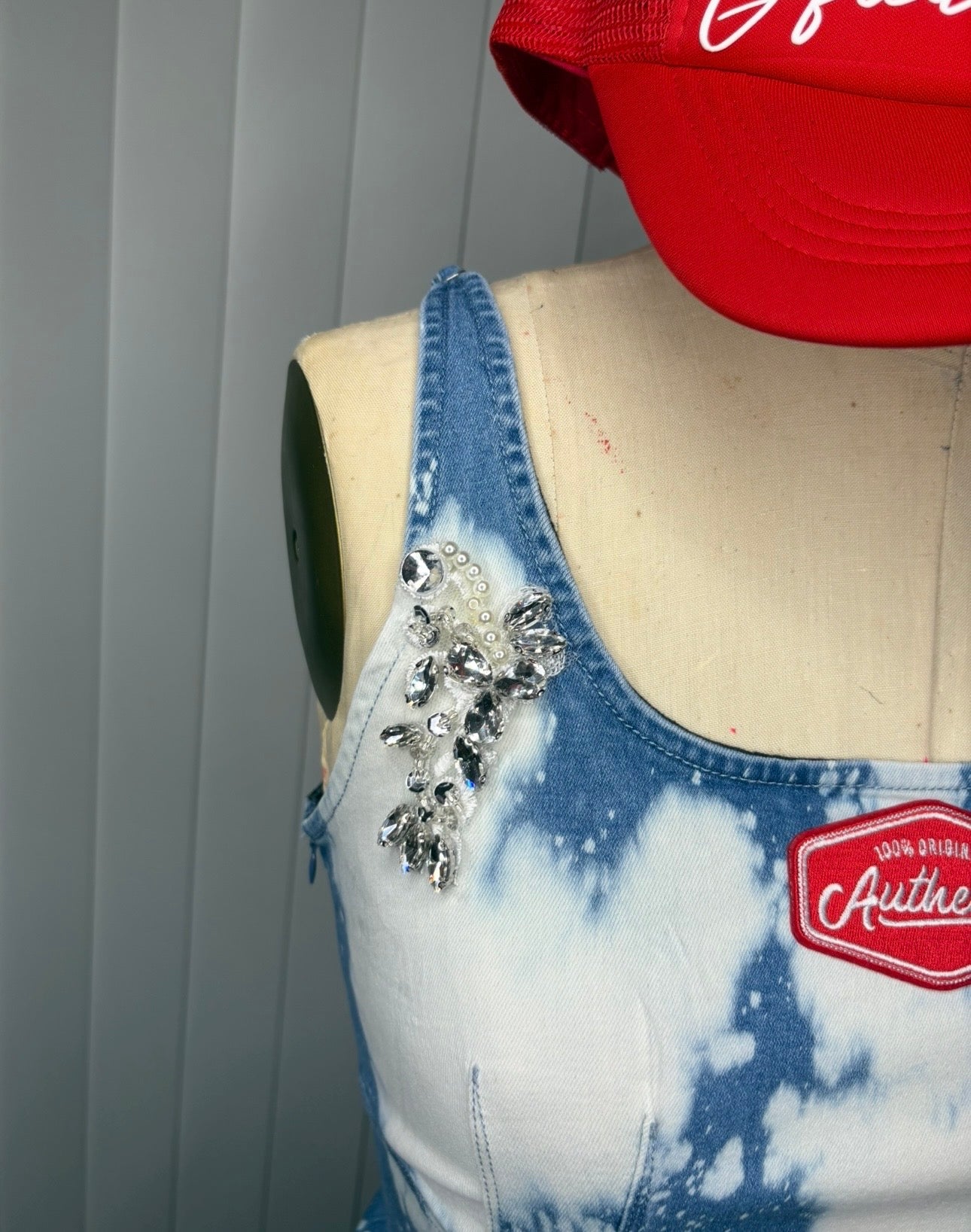 Denim dress set