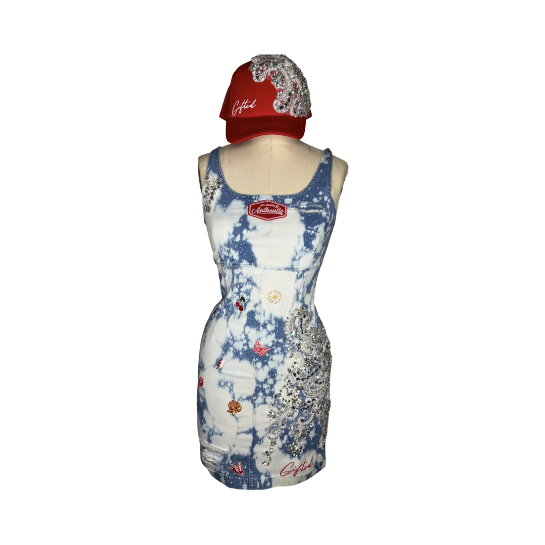 Denim dress set