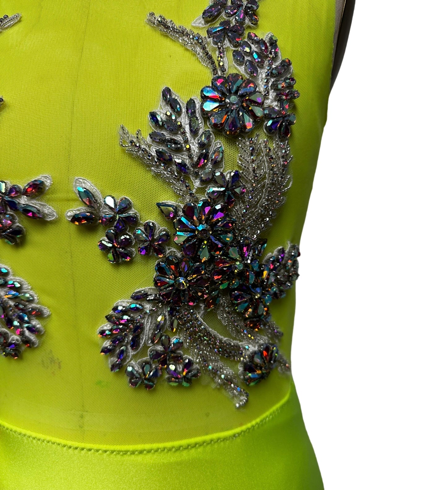 Lime green prom dress