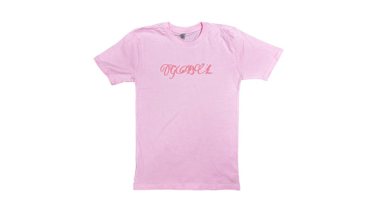 Pink on pink logo t shirt