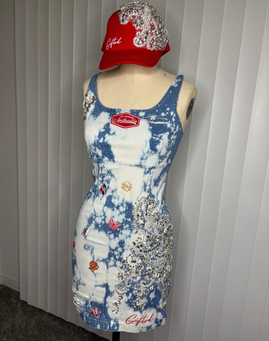 Denim dress set