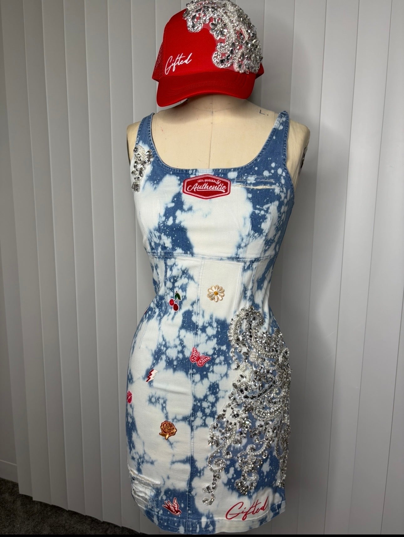 Denim dress set
