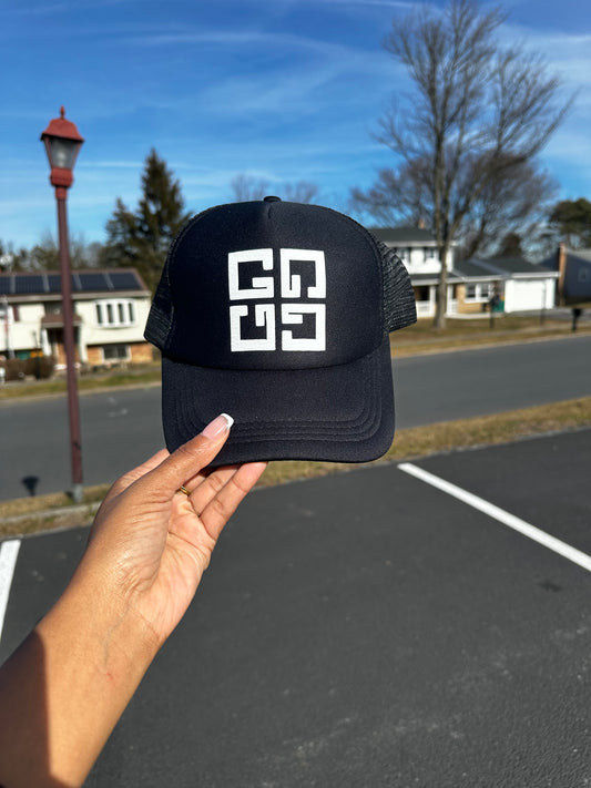 Gifted By Laure’alle & Co. Baseball cap with a unique logo design in a stylish black color